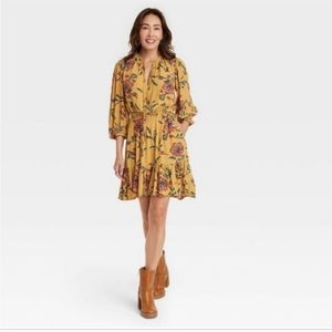 Knox Rose Marigold floral dress NWOT